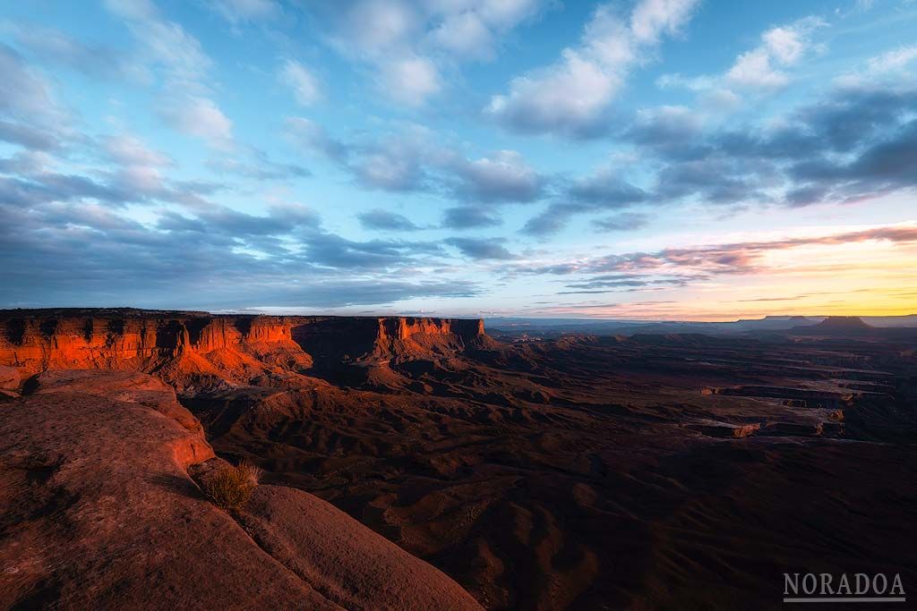 Mirador del río Green en el parque nacional de Canyonlands