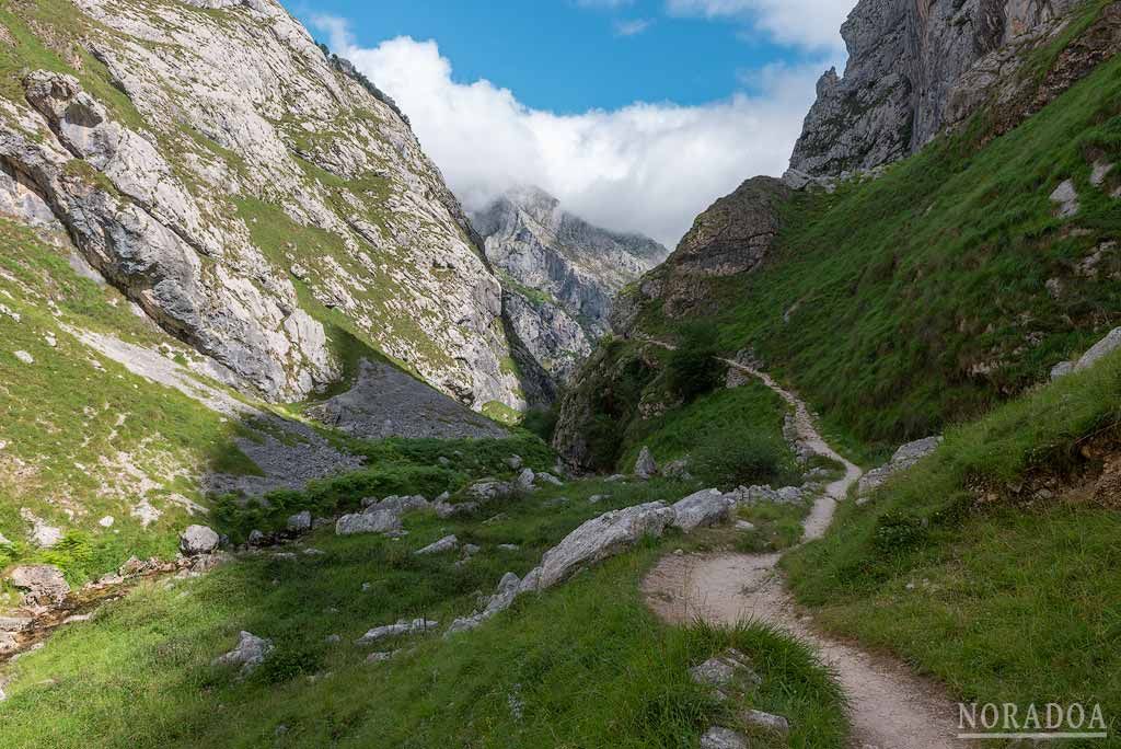 Camino al pueblo de Bulnes