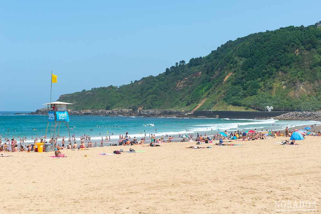 Playa de la Zurriola en Donostia