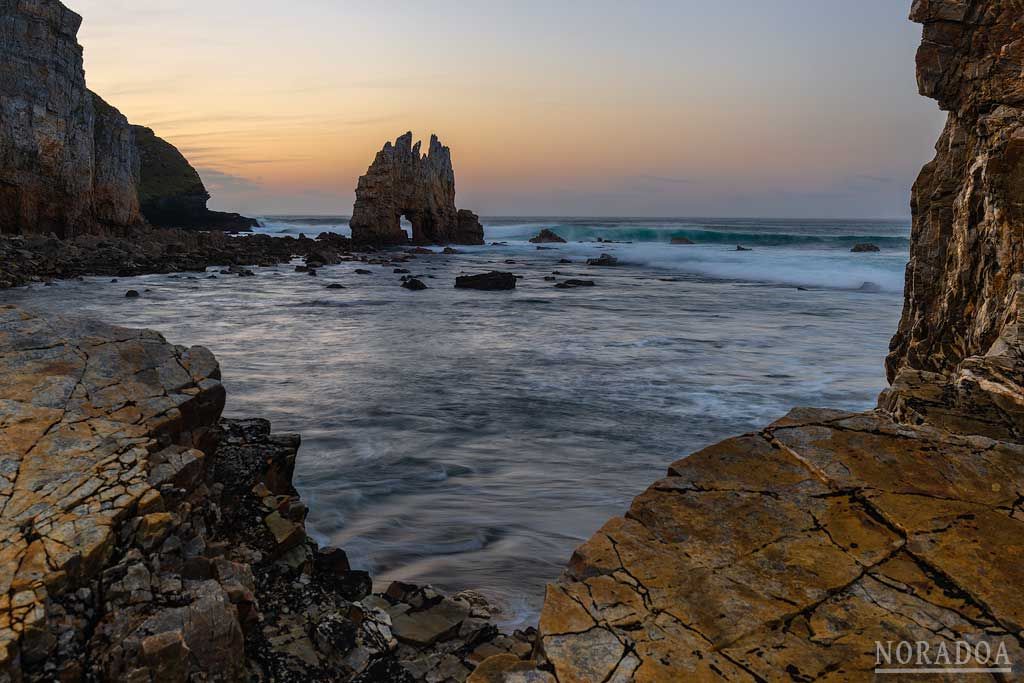 Playa de Portizuelo al atardecer