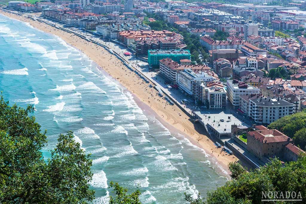 Zarautz visto desde la ermita de Santa Bárbara