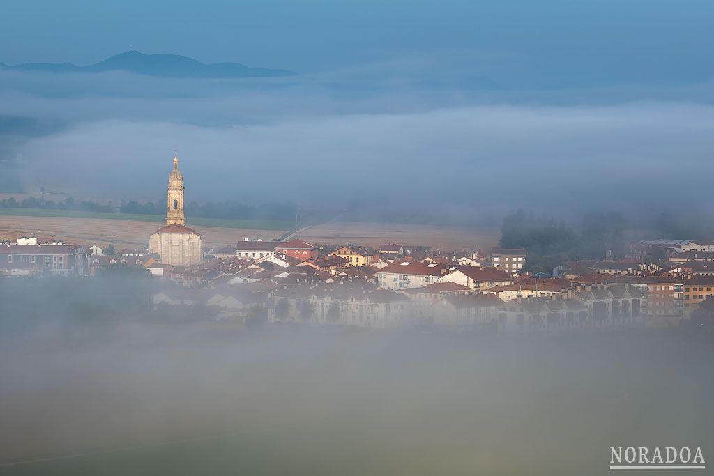 Alegria-Dulantzi con niebla