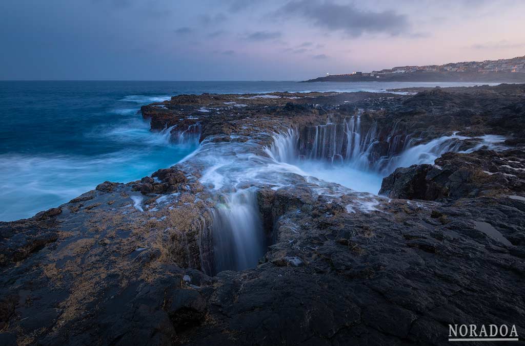 Bufadero de La Garita al atardecer.