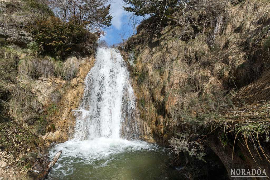 Cascadas del barranco del Molino en Arluzea