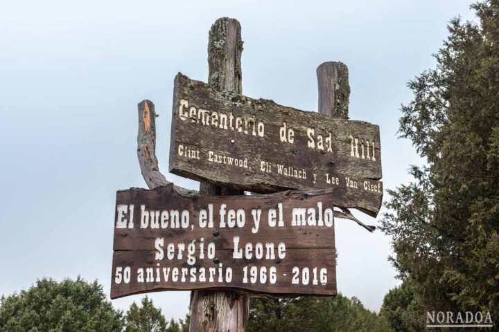 Cementerio de Sad Hill, escena final de 'El Bueno, el Feo y el Malo' de Sergio Leone.