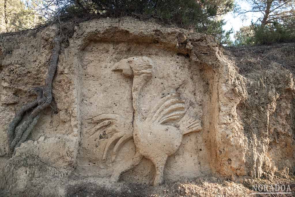 Figuras esculpidas de Falces en Navarra