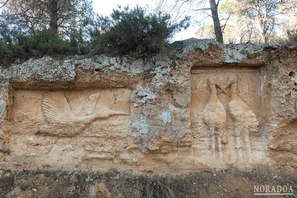 Figuras esculpidas de Falces en Navarra