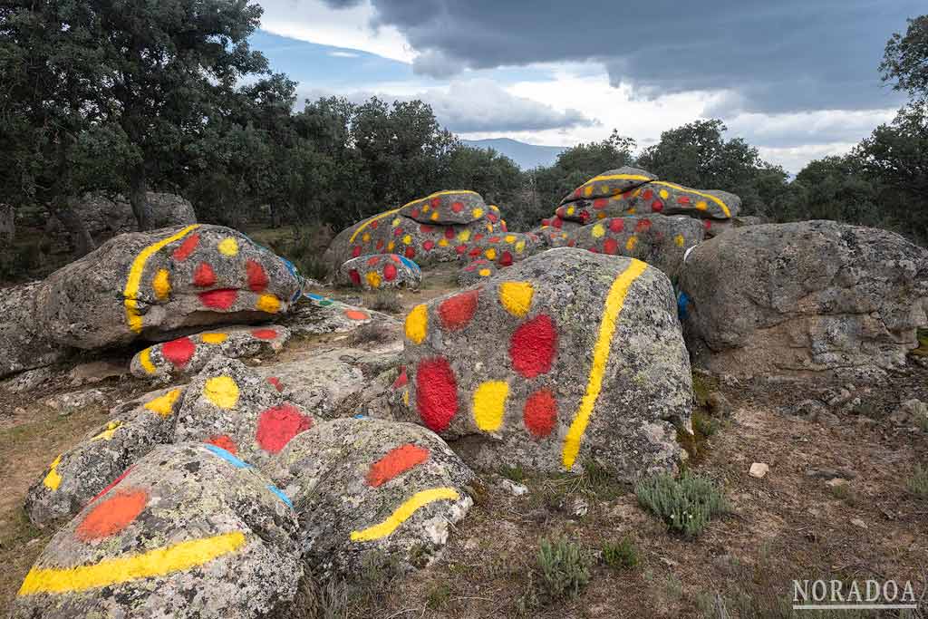 Las Piedras de Garoza, obra de Agustín Ibarrola