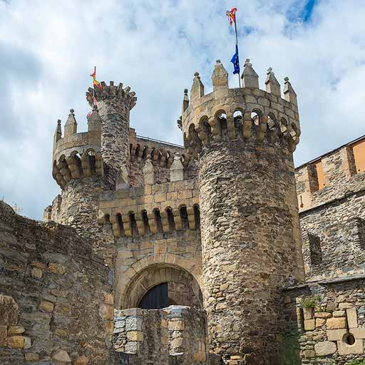 Castillo de los Templarios en Ponferrada, León