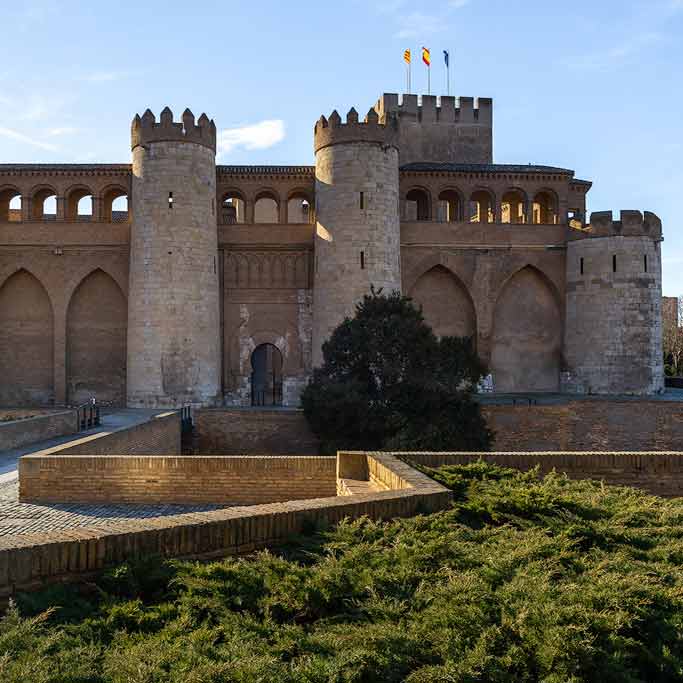 Palacio de la Aljafería en Zaragoza