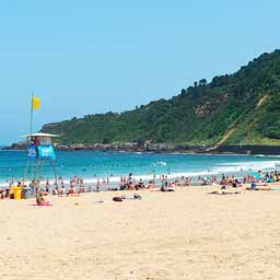 Playa de la Zurriola en Donostia