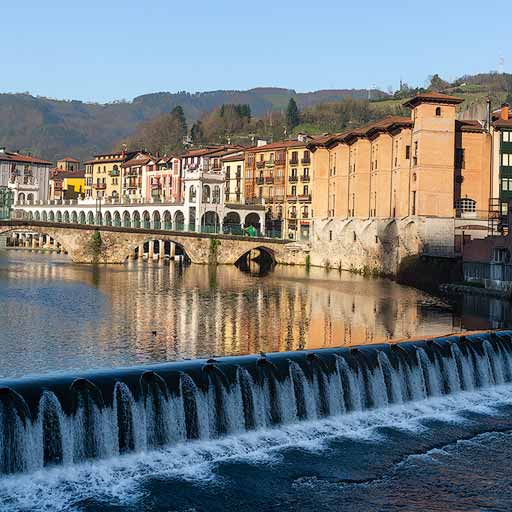 El río Oria a su paso por Tolosa