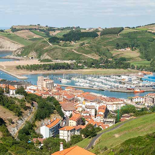 Vista panorámica de Zumaia