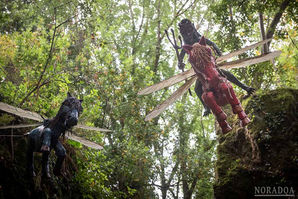 Los Caballucos del Diablo con sus alas de libélula.