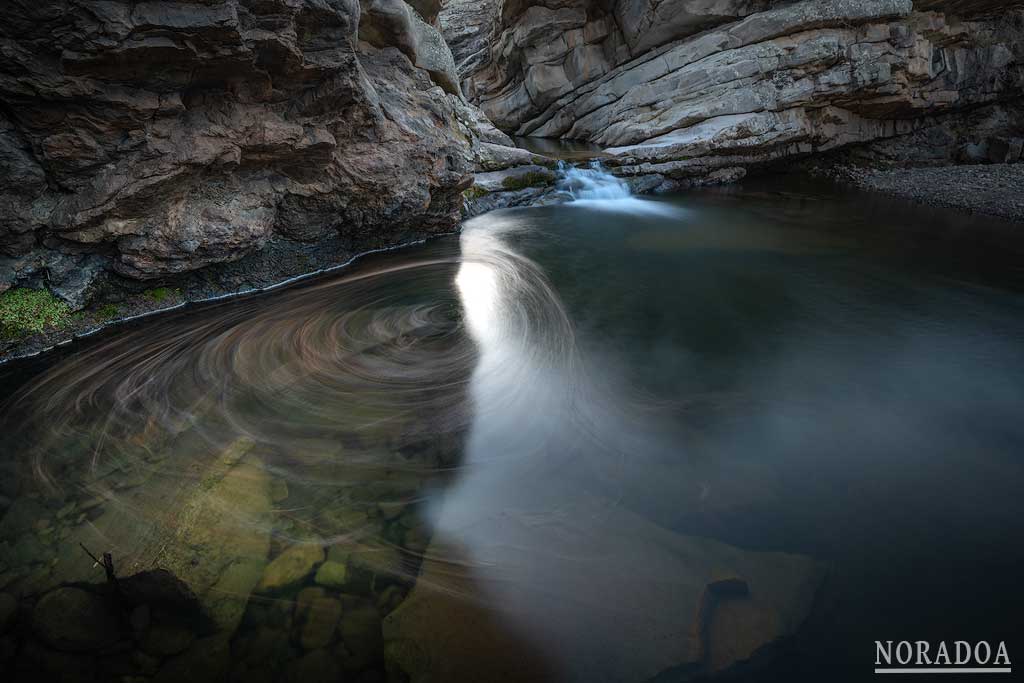 Pozas naturales del Gollizo en el río Jubera, Robres del Castillo en La Rioja