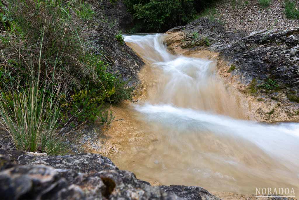 Pequeños saltos de agua del río Iranzu.
