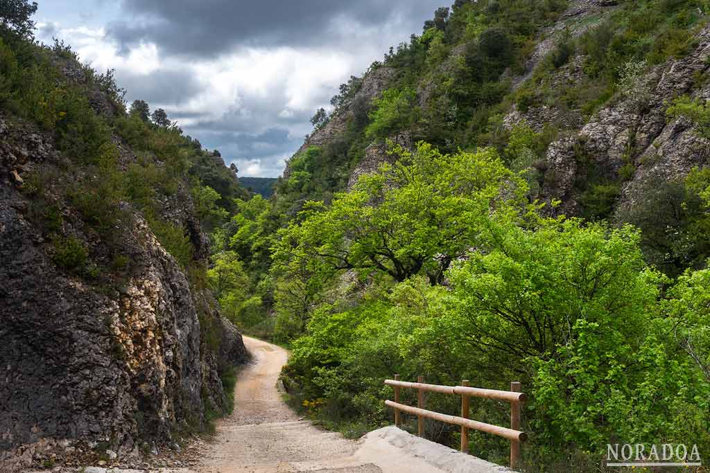 El sendero de la ruta es un camino rural